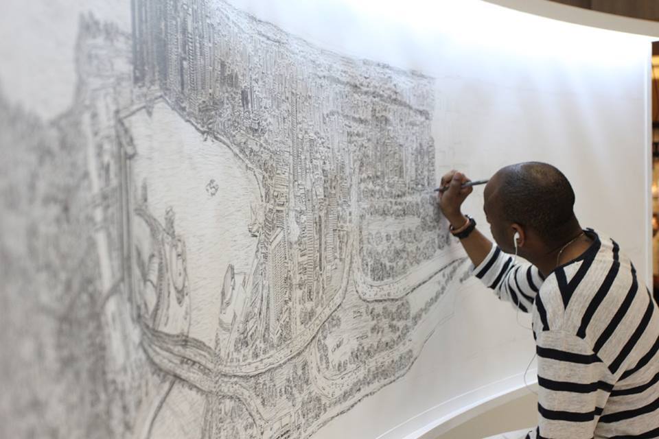 Stephen Wiltshire Project, Elevate Houston, Weingarten Art Group