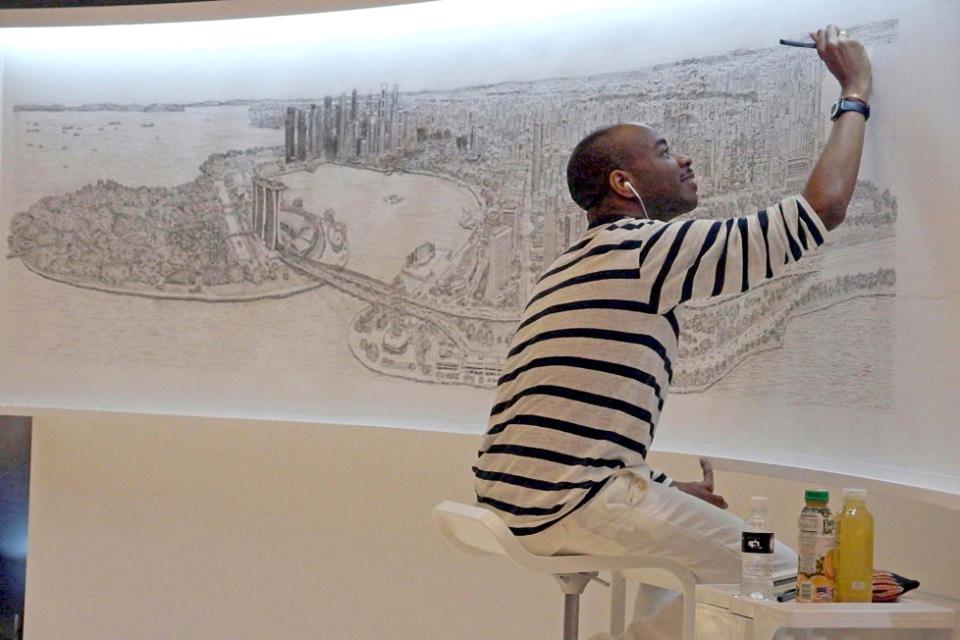 Stephen Wiltshire Project, Elevate Houston, Weingarten Art Group