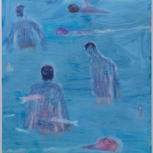 Katherine Bradford, "Blue Swimmers", 2015